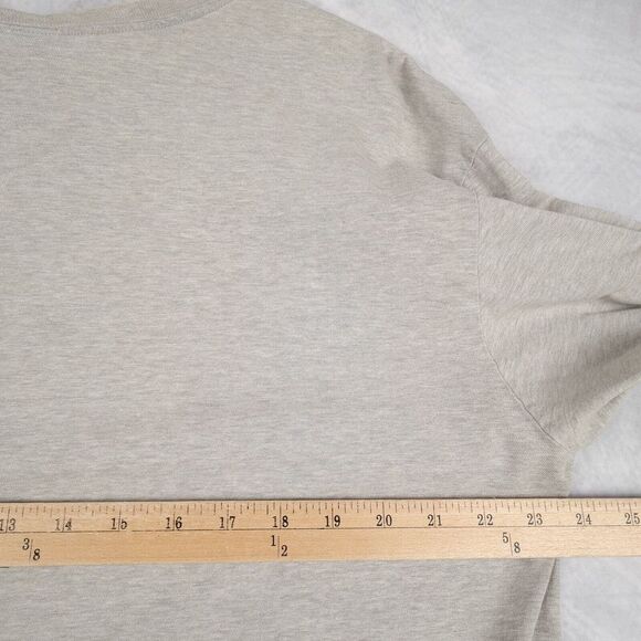 Vintage Polo Sport Ralph Lauren Shirt Mens Large Gray Logo Spellout Long Sleeve - Picture 14 of 16